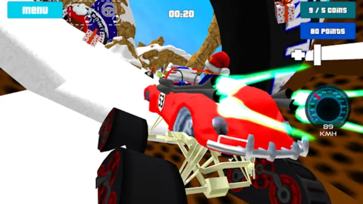 Cat Race Car Snow Drift Stunts android App screenshot 4