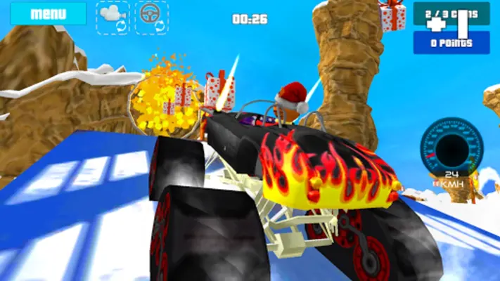 Cat Race Car Snow Drift Stunts android App screenshot 6